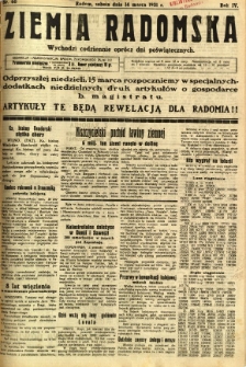 Ziemia Radomska, 1931, R. 4, nr 60