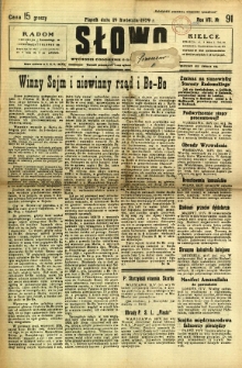 Słowo, 1929, R. 8, nr 91