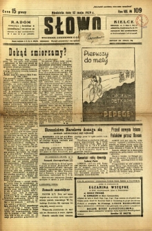Słowo, 1929, R. 8, nr 109