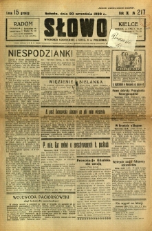 Słowo, 1930. R. 9, nr 217