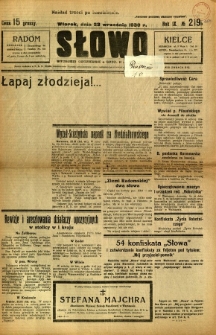 Słowo, 1930. R. 9, nr 219