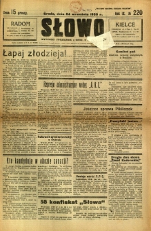 Słowo, 1930. R. 9, nr 220