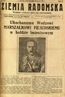 Ziemia Radomska, 1931, R. 4, nr 64