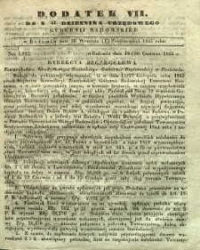 Dziennik Urzędowy Gubernii Radomskiej, 1845, nr 41, dod. VII