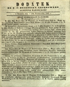 Dziennik Urzędowy Gubernii Radomskiej, 1845, nr 42, dod. I