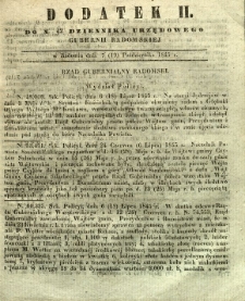 Dziennik Urzędowy Gubernii Radomskiej, 1845, nr 42, dod. II