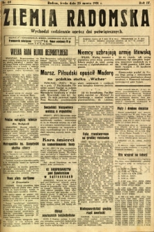 Ziemia Radomska, 1931, R. 4, nr 69