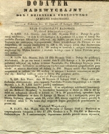 Dziennik Urzędowy Gubernii Radomskiej, 1846, nr 6, dod. nadzwyczajny