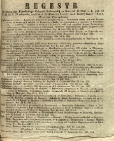 Regestr do Dziennika Urzędowego Gubernii Radomskiej za kwartał II. 1846 r. to jest: od N. 14 do N. 26 włącznie, czyli od d. 24 Marca (5 Kwiet.) do d. 16 (28) Czerw. 1846 r.