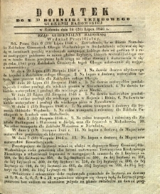 Dziennik Urzędowy Gubernii Radomskiej, 1846, nr 30, dod.