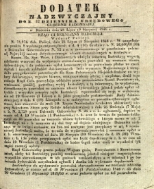 Dziennik Urzędowy Gubernii Radomskiej, 1846, nr 32, dod.