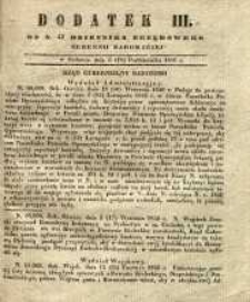 Dziennik Urzędowy Gubernii Radomskiej, 1846, nr 42, dod. III