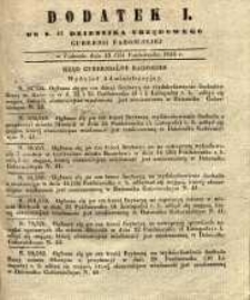 Dziennik Urzędowy Gubernii Radomskiej, 1846, nr 43, dod. I