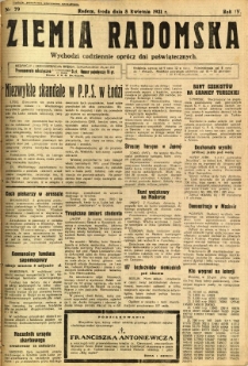 Ziemia Radomska, 1931, R. 4, nr 79