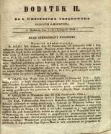 Dziennik Urzędowy Gubernii Radomskiej, 1846, nr 46, dod. II