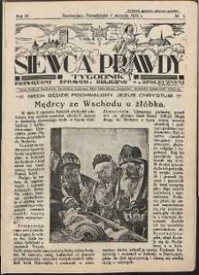 Siewca Prawdy, 1934, R. 4, nr 1