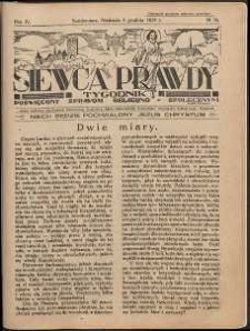 Siewca Prawdy, 1934, R.4, nr 50