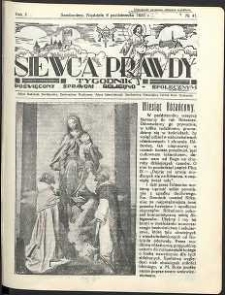 Siewca Prawdy, 1935, R. 5, nr 41