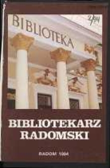 Bibliotekarz Radomski, R. 2, 1994, nr 2