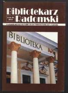 Bibliotekarz Radomski, 2001, R. 9, nr 4