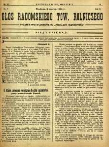 Przegląd Sejmikowy : Urzędowy Organ Sejmiku Radomskiego, 1926, R. 5, nr 10, dod.