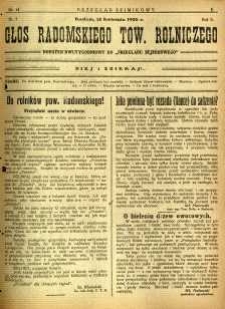 Przegląd Sejmikowy : Urzędowy Organ Sejmiku Radomskiego, 1926, R. 5, nr 14, dod.