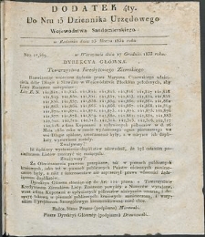 Dziennik Urzędowy Województwa Sandomierskiego, 1834, nr 13, dod. IV