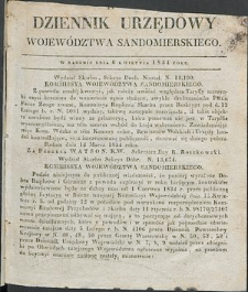 Dziennik Urzędowy Województwa Sandomierskiego, 1834, nr 15