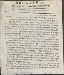 Dziennik Urzędowy Województwa Sandomierskiego, 1834, nr 20, dod. IV