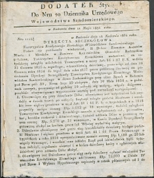Dziennik Urzędowy Województwa Sandomierskiego, 1834, nr 20, dod. V