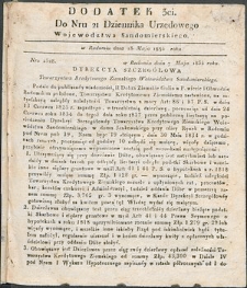 Dziennik Urzędowy Województwa Sandomierskiego, 1834, nr 21, dod. III