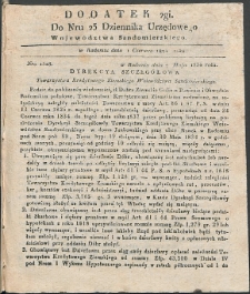 Dziennik Urzędowy Województwa Sandomierskiego, 1834, nr 23, dod. II
