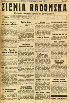 Ziemia Radomska, 1931, R. 4, nr 118