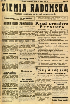 Ziemia Radomska, 1931, R. 4, nr 120