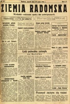 Ziemia Radomska, 1931, R. 4, nr 121