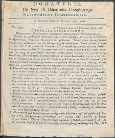 Dziennik Urzędowy Wojew&oacute;dztwa Sandomierskiego, 1834, nr 26, dod. III