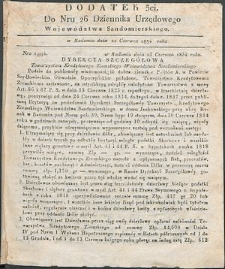 Dziennik Urzędowy Województwa Sandomierskiego, 1834, nr 26, dod. III