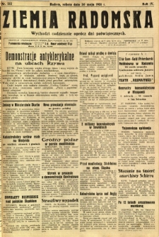 Ziemia Radomska, 1931, R. 4, nr 122