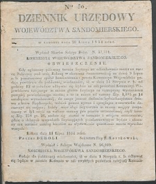 Dziennik Urzędowy Województwa Sandomierskiego, 1834, nr 30