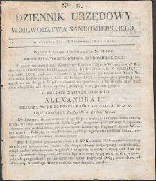 Dziennik Urzędowy Województwa Sandomierskiego, 1834, nr 32