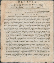 Dziennik Urzędowy Województwa Sandomierskiego, 1834, nr 34, dod. I
