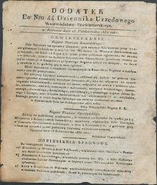 Dziennik Urzędowy Województwa Sandomierskiego, 1834, nr 44, dod.
