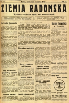 Ziemia Radomska, 1931, R. 4, nr 127