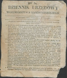 Dziennik Urzędowy Województwa Sandomierskiego, 1834, nr 50