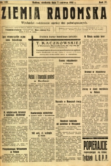 Ziemia Radomska, 1931, R. 4, nr 128