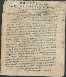 Dziennik Urzędowy Województwa Sandomierskiego, 1834, nr 52, dod. II