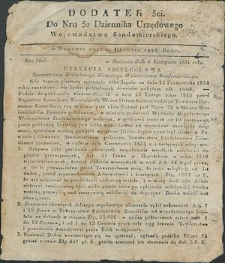 Dziennik Urzędowy Województwa Sandomierskiego, 1834, nr 52, dod. III