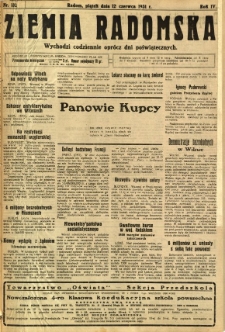 Ziemia Radomska, 1931, R. 4, nr 132