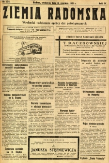 Ziemia Radomska, 1931, R. 4, nr 134
