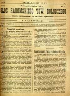 Przegląd Sejmikowy : Urzędowy Organ Sejmiku Radomskiego, 1926, R. 5, nr 38, dod.